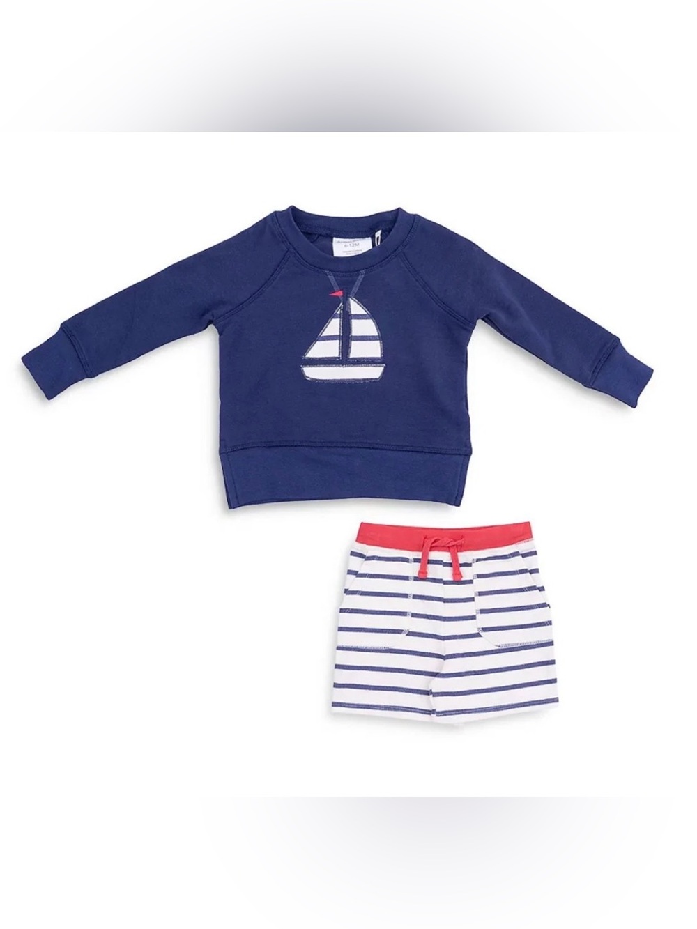 Angel dear sailboat sweatshirt and short set